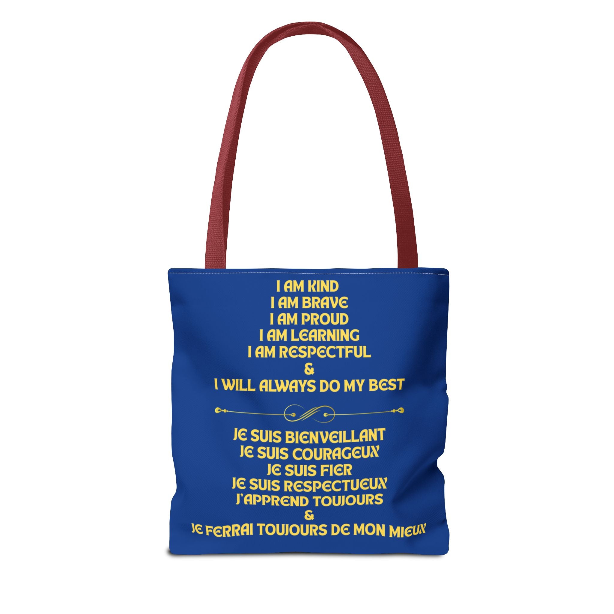 Tote Bag — Personalized Tae Kwon Do Kids Tote with Bilingual Affirmations (Anika)