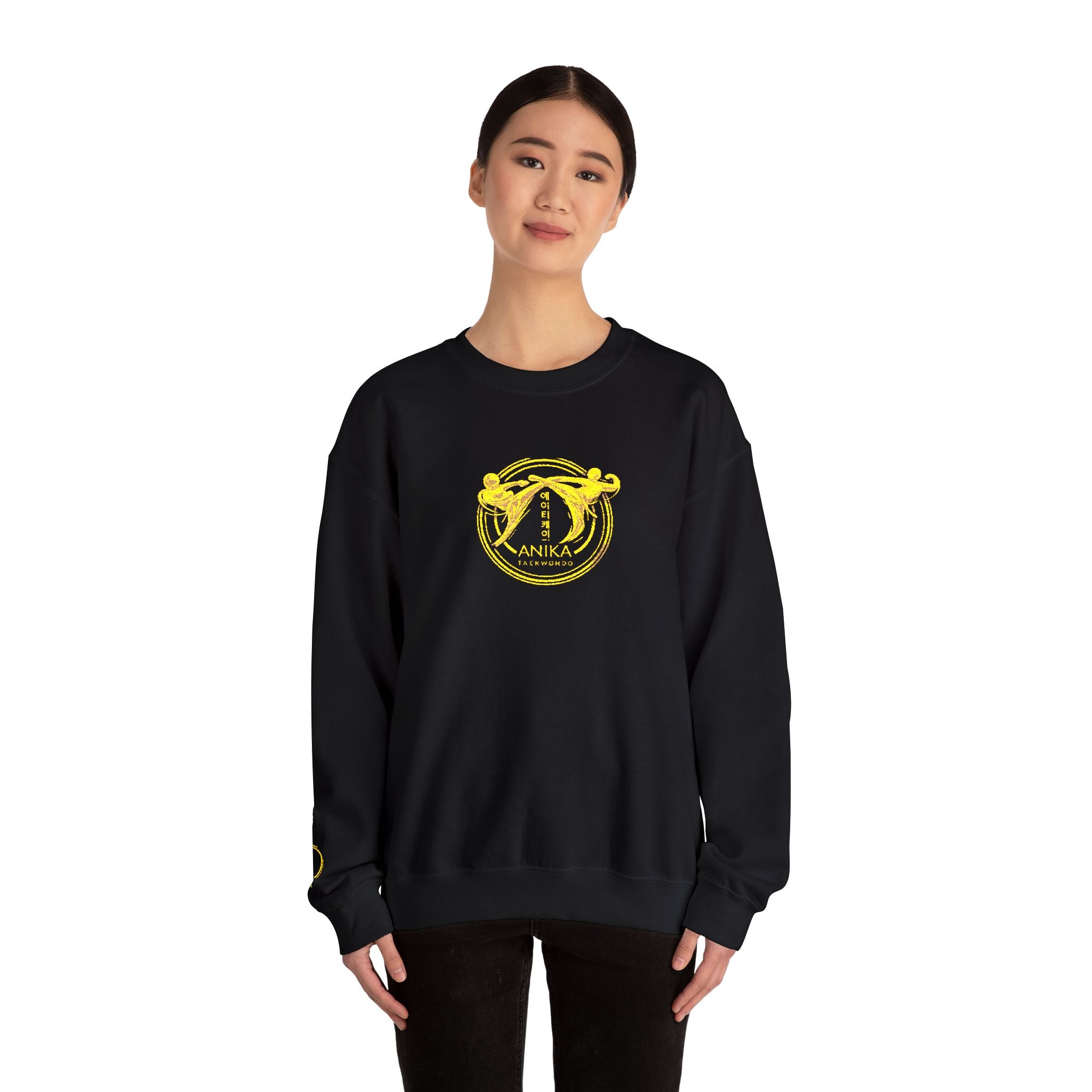 Gold Anika Tae Kwon Do Crewneck Sweatshirt