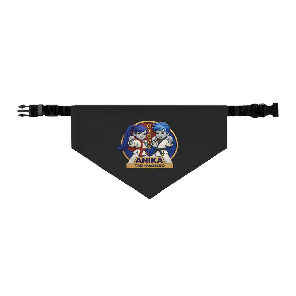 Personalized Pet Bandana Collar — "ANIKA TAE KWON DO" Cute Anime Dog Bandana