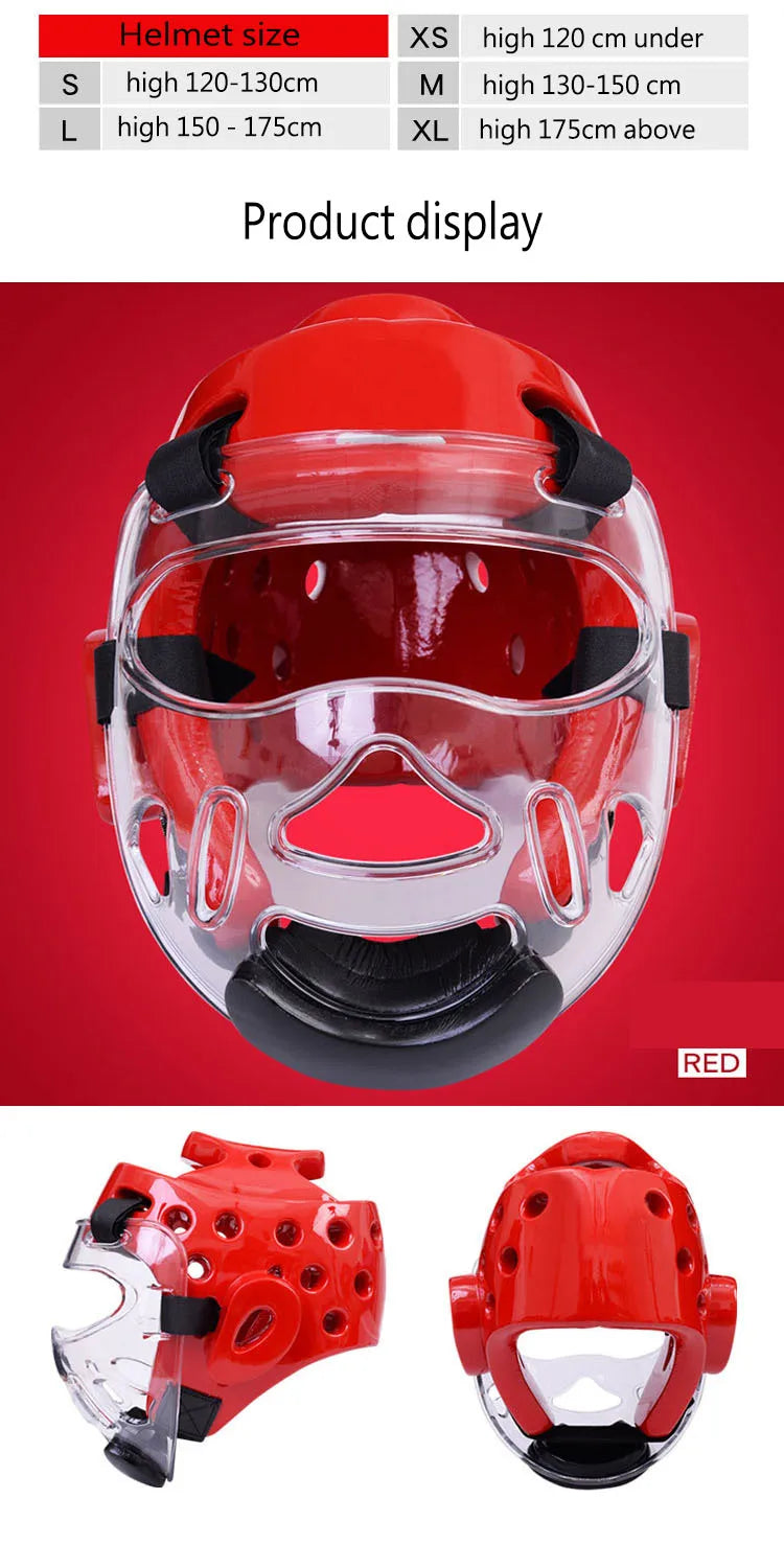 Professional Kick Boxing Sanda Mma Head Protector MMA Helmet Muay Thai Boxing Taekwondo Karate Guard Head WTF Kickboxing