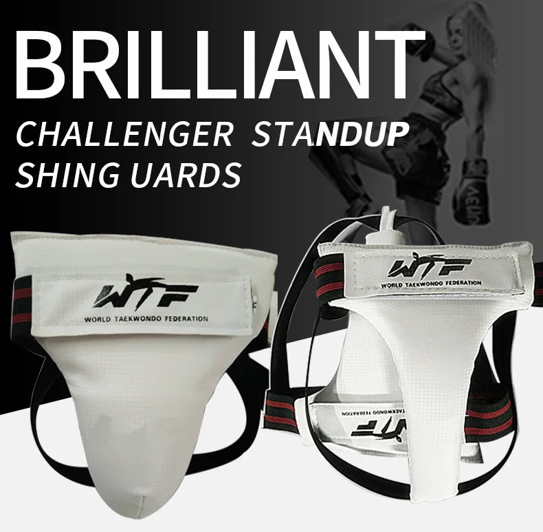 Taekwondo Crotch Protector Shin Guard Sanda Protector Taekwondo Training Gear Guard Child Adult Jockstrap Body Protecter Crotch