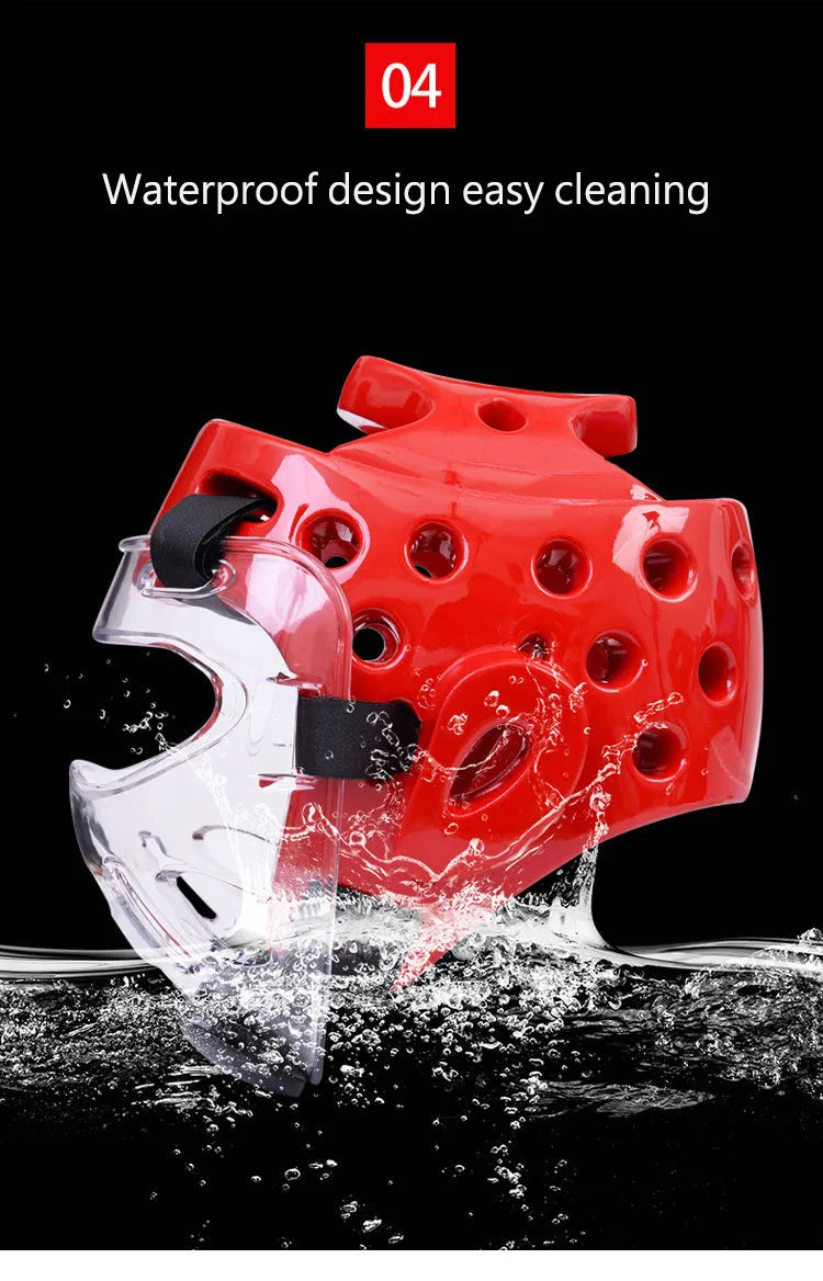 Professional Kick Boxing Sanda Mma Head Protector MMA Helmet Muay Thai Boxing Taekwondo Karate Guard Head WTF Kickboxing
