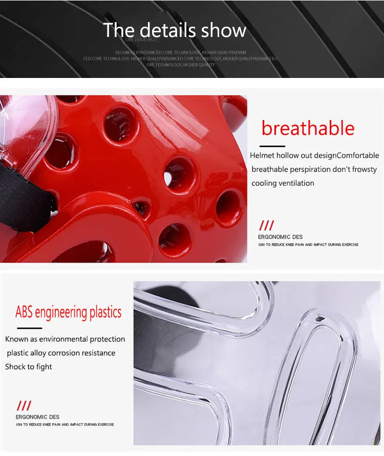 Professional Kick Boxing Sanda Mma Head Protector MMA Helmet Muay Thai Boxing Taekwondo Karate Guard Head WTF Kickboxing