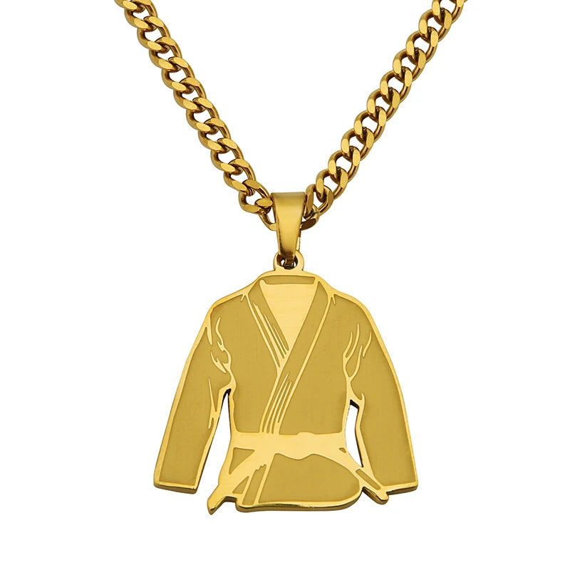 Tiki 2025 Trend Necklaces Fashion Taekwondo Boxing Gloves Solid Color Pendant Men's Sports Casual Jewelry Hip Hop Decoration Men