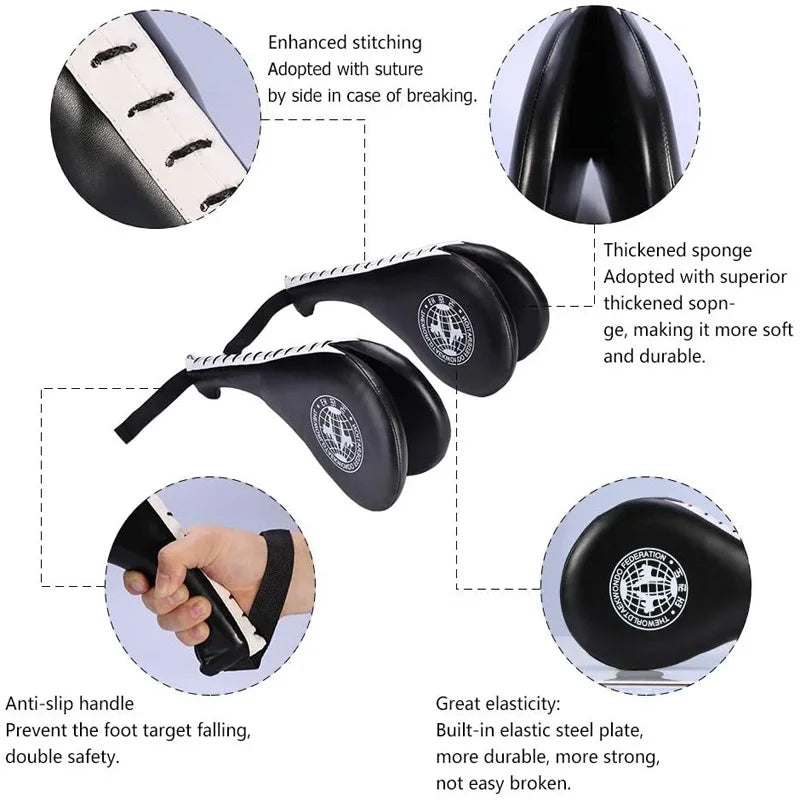 Children Taekwondo Kick Pad Target Karate Boxing Kids Training Practise Leather Hitting Target Safety Taekwondo Equipment