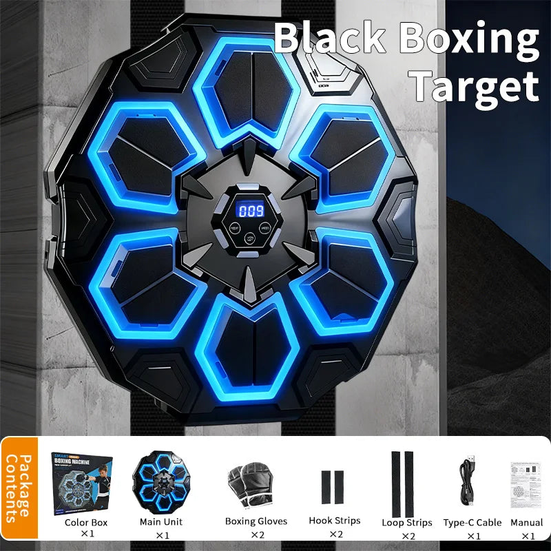 New Smart Bluetooth Music Boxing Machine Gloves Boxing Training Punching Bag Boxing Equipment Muay Thai Home Gym For Adults Kids