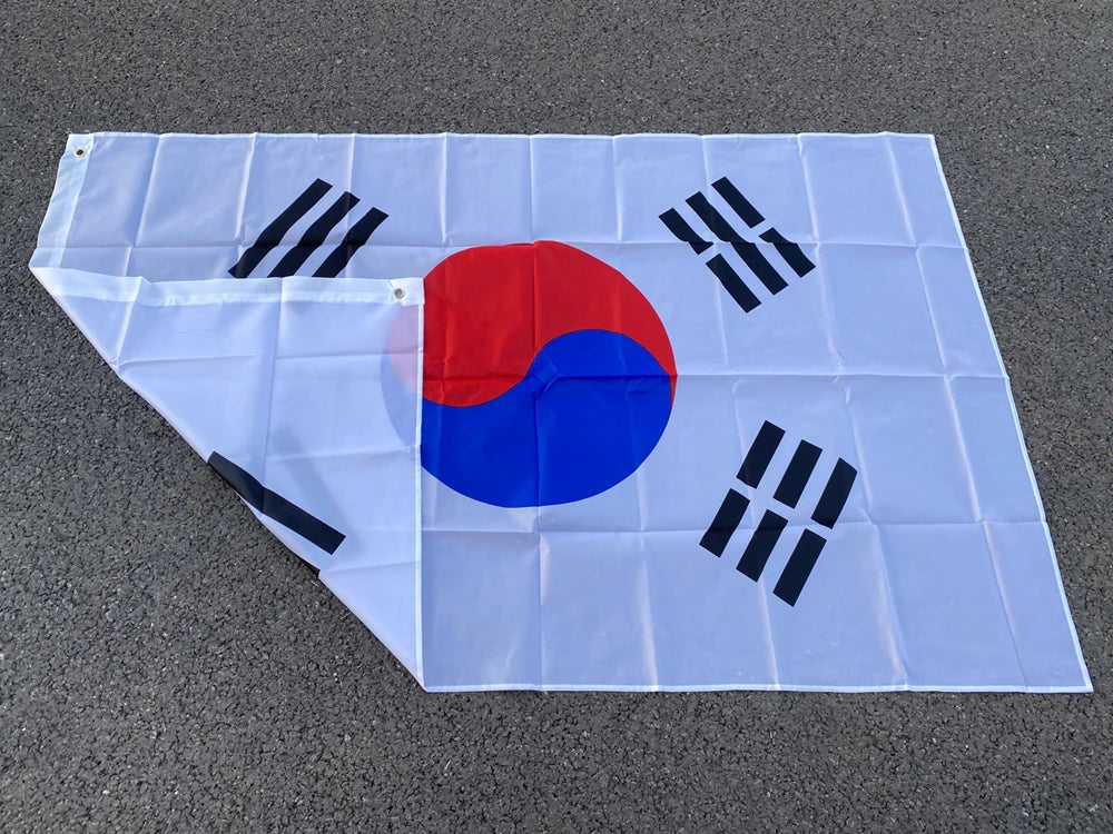 aerxemrbrae 90 x150cm South Korea Korean Flag Banner    Polyester Fabrics