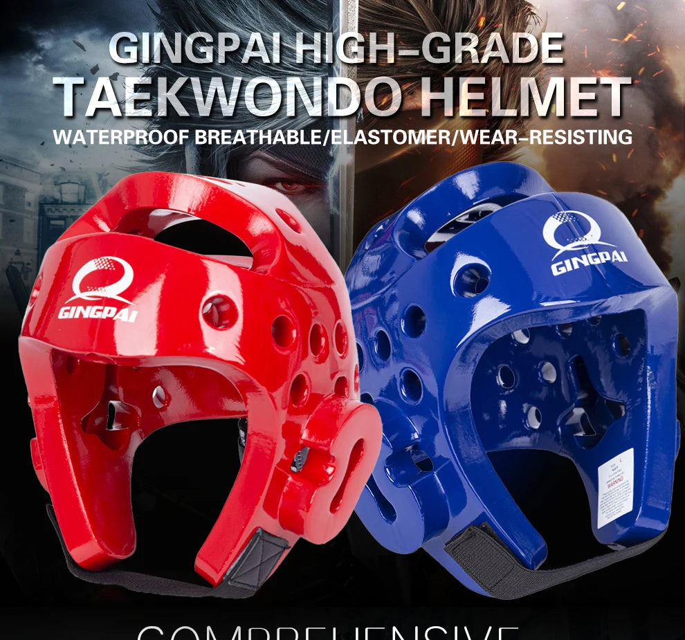 Taekwondo Helmet Sanda Kick Boxing Head Guard Headgear Protector Sparring Gear Helmet Karate Muay Thai Taekwondo Head Protection
