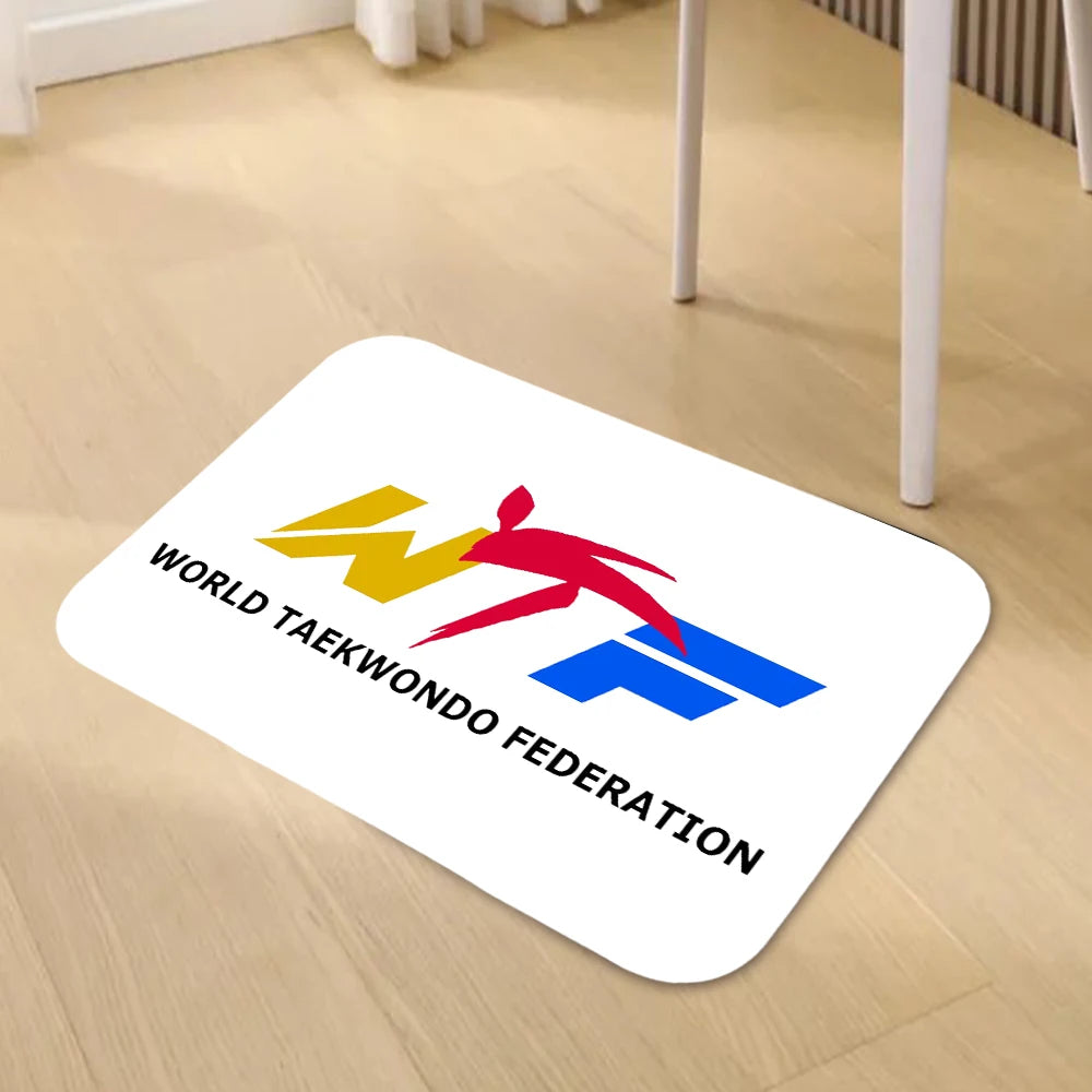 WTF World Taekwondo Federation  Doormat Living Room Carpet Entrance Bathroom Floor Mat  Door Rug Home Decoration 241