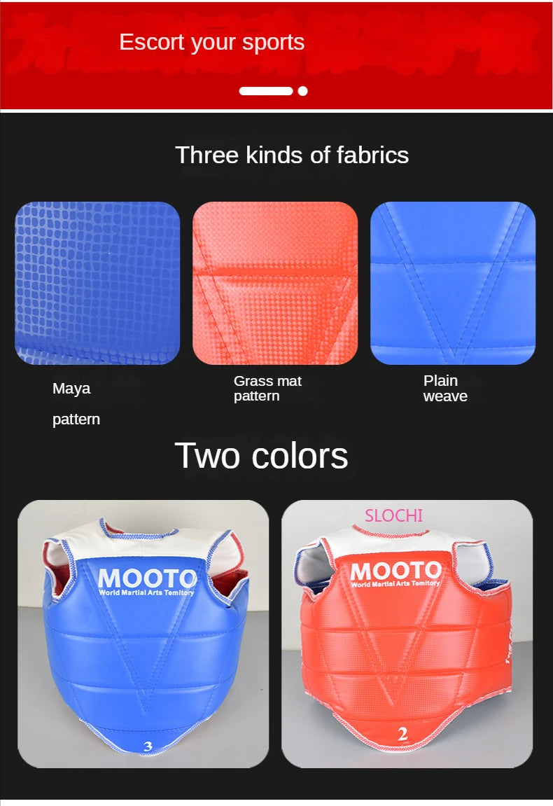 Taekwondo Combat Protective Gear Training Set Actual Combat Equipment Thicken Competition Martial Arts Protective Gear Set