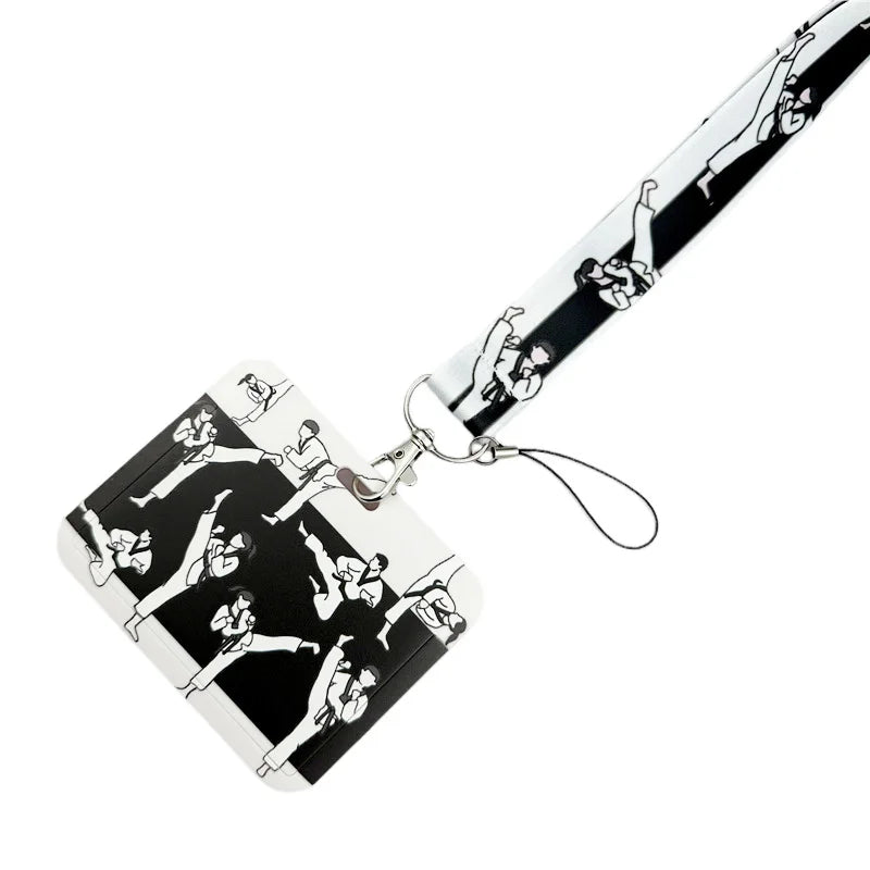 Taekwondo Neck Strap Lanyard keychain Mobile Phone Strap ID Badge Holder Rope Key Chain Keyrings Accessories Webbings Ribbons