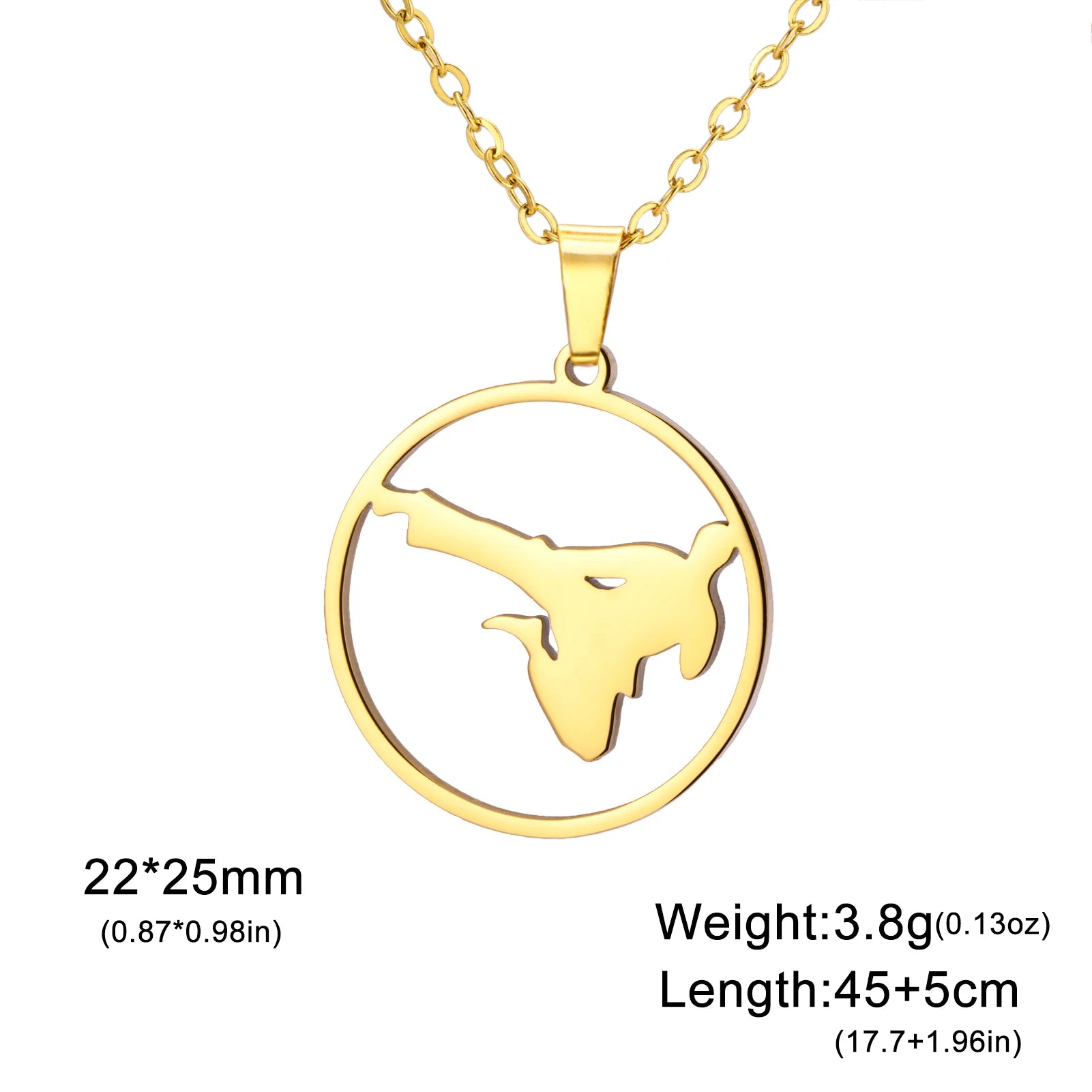 Minimalist Taekwondo/Kungfu/Jiu-Jitsu Fighter Pendant Necklace Stainless Steel Black Belt Spirit Jewelry