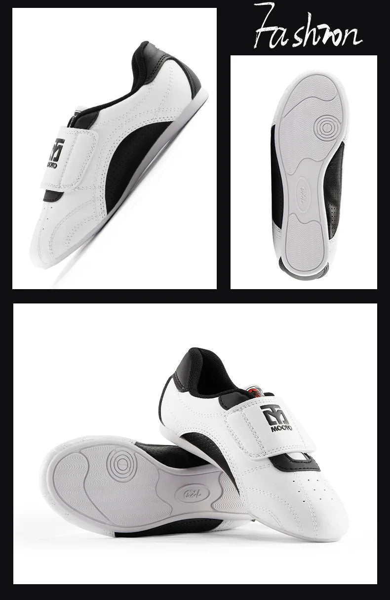 Children Taekwondo Shoes Men's Breathable Kids Martial Arts Karate Kung Fu Shoes Gym Fitness Workout Sports Body Building Wushu