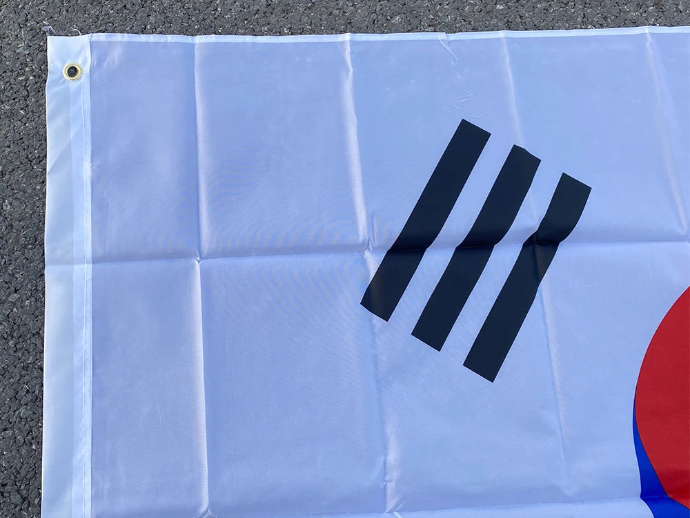 aerxemrbrae 90 x150cm South Korea Korean Flag Banner    Polyester Fabrics