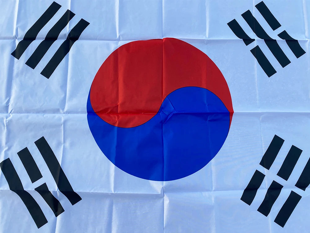 aerxemrbrae 90 x150cm South Korea Korean Flag Banner    Polyester Fabrics