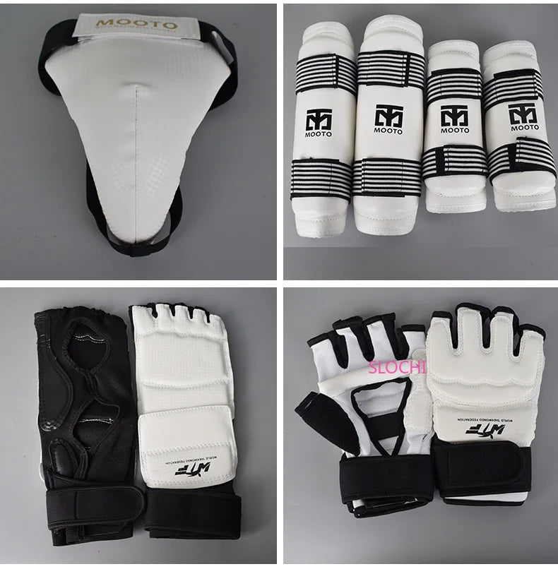 Taekwondo Combat Protective Gear Training Set Actual Combat Equipment Thicken Competition Martial Arts Protective Gear Set