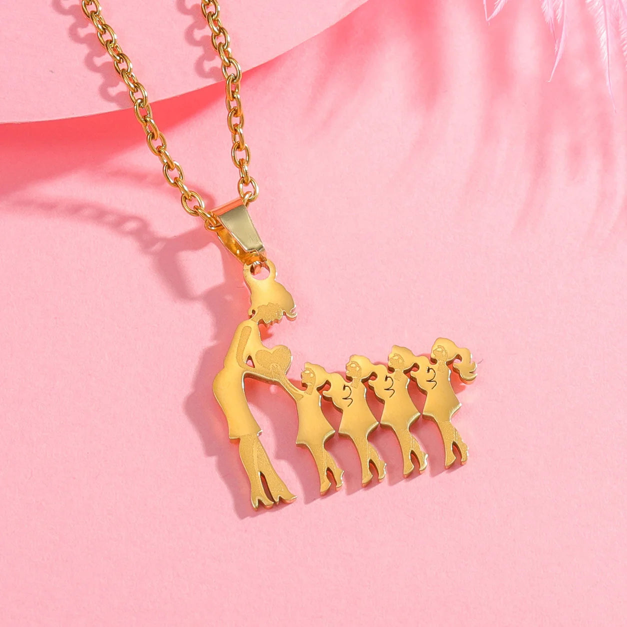 Taekwondo Kongfu Fight Figure Women Pendant Necklace Stainless Steel Karate Fight Chain Necklace Jewelry for Sportsman