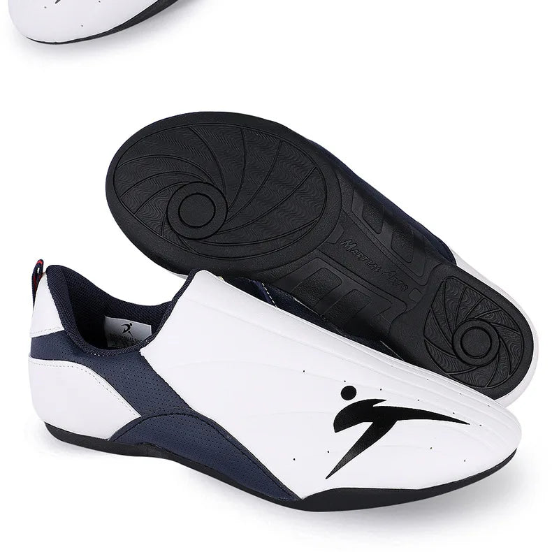 Adult Kids Wear-Resistant Taekwondo Coach Shoes Karate Sneakers Thick Soft Sole Breathable Men Martial Arts Kung Fu Boxing Shoe