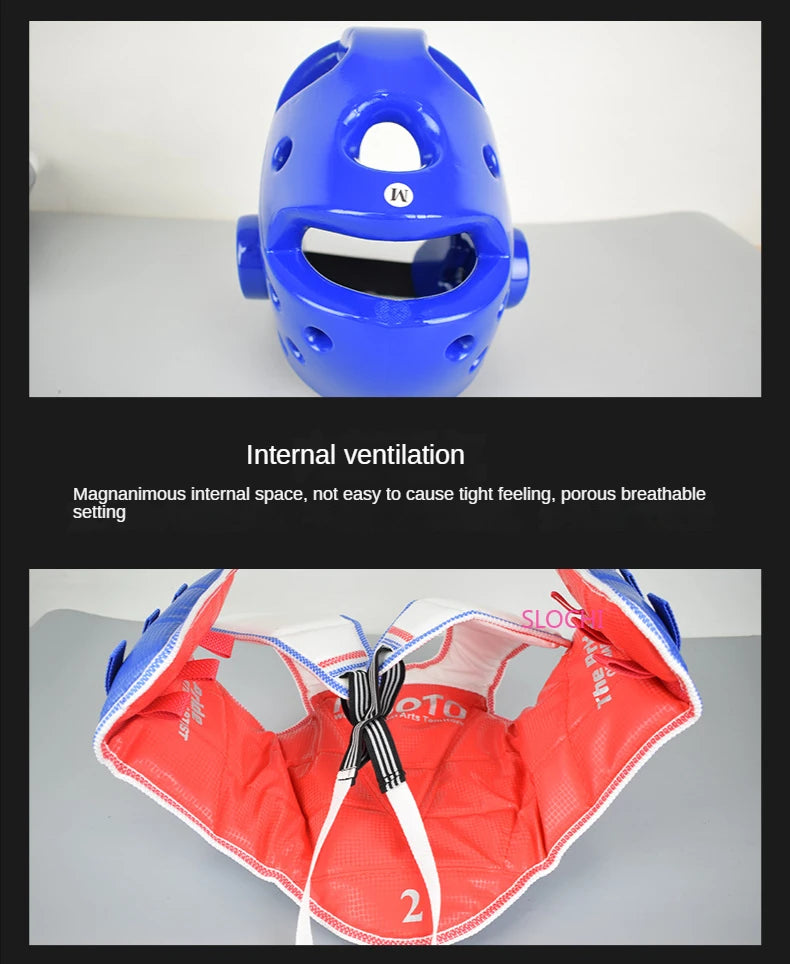 Taekwondo Combat Protective Gear Training Set Actual Combat Equipment Thicken Competition Martial Arts Protective Gear Set