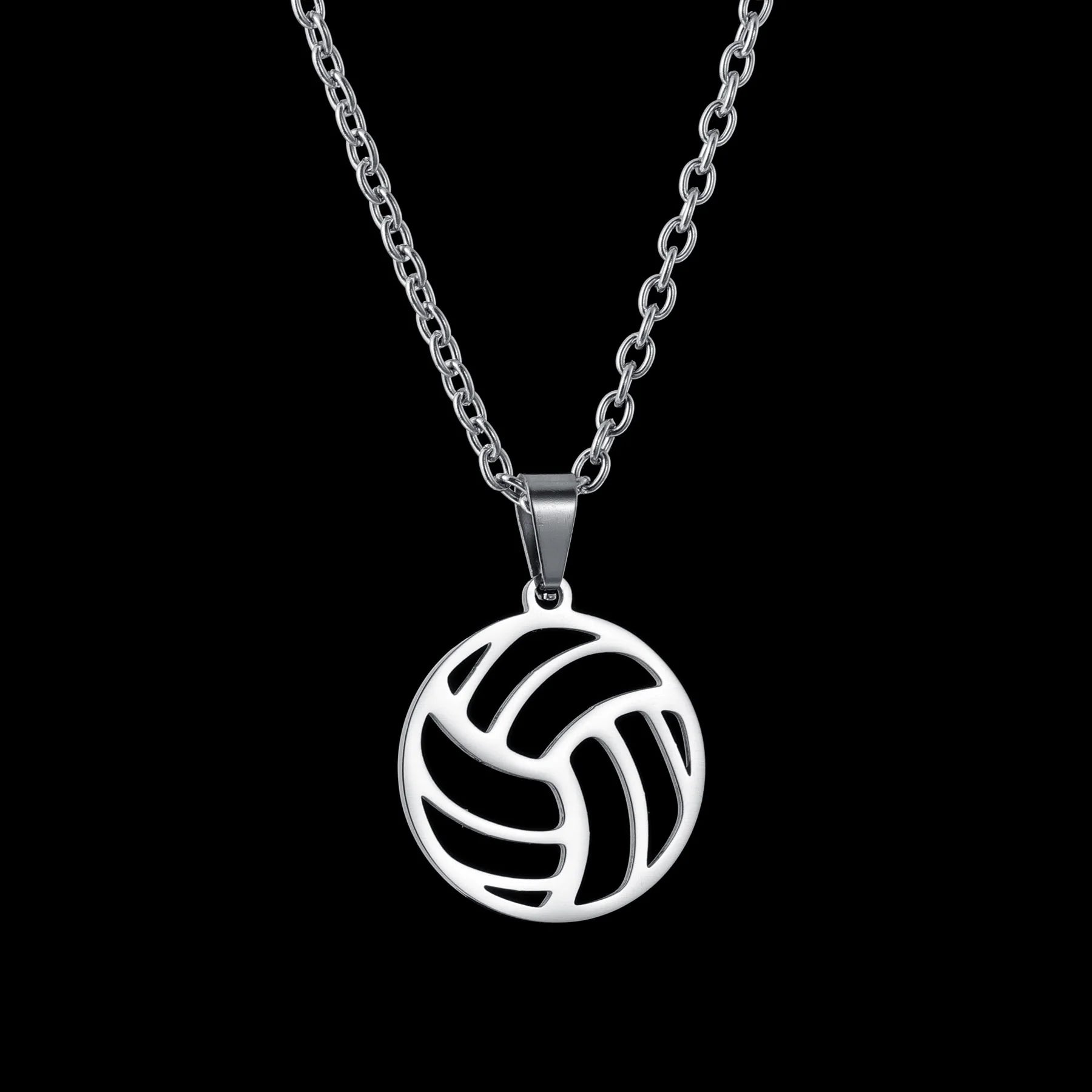 Taekwondo Kongfu Fight Figure Women Pendant Necklace Stainless Steel Karate Fight Chain Necklace Jewelry for Sportsman