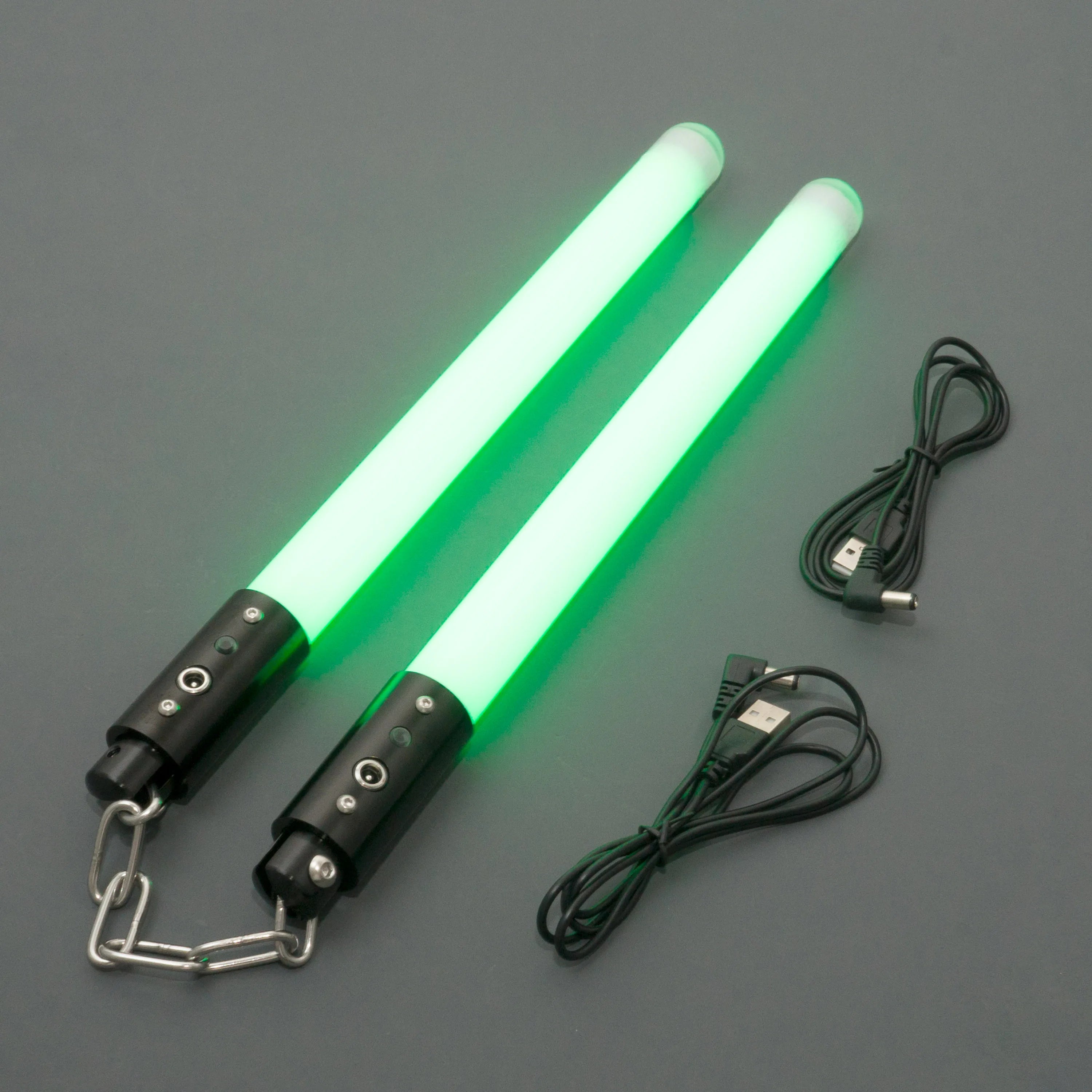 AKsabers Nunchakus Metal pixel Lightsabers 35cm Flashing light effect Length 11 color changes Heavy Dueling Cosplay Toy