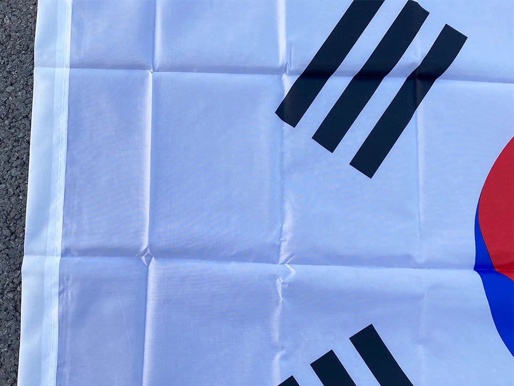 aerxemrbrae 90 x150cm South Korea Korean Flag Banner    Polyester Fabrics