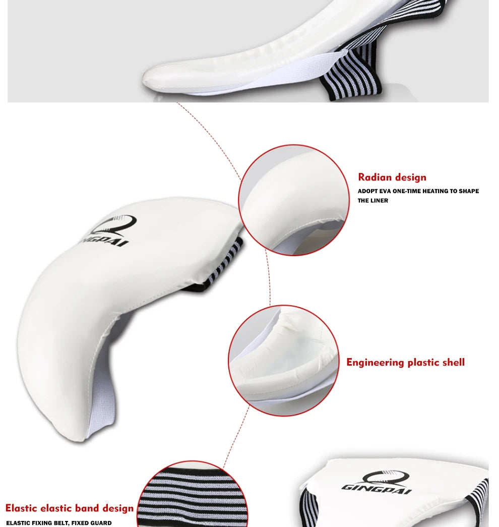 High Quality White Taekwondo Groin Guard Protector Men Women Child Crotch Protector Kicking Boxing Karate High Quality Support