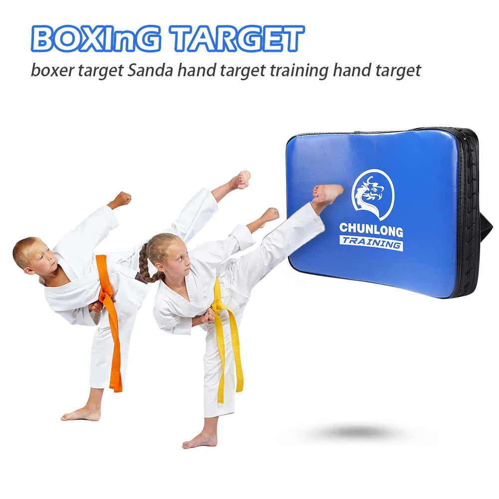 PU Leather MMA Muay Thai Sanda Karate Foot Target Taekwondo Boxing Kicking Pad Thicken Fitness Punching Bag Boxing Target Mat