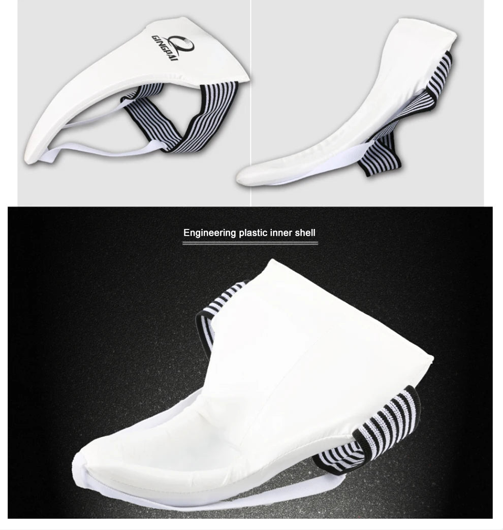 High Quality White Taekwondo Groin Guard Protector Men Women Child Crotch Protector Kicking Boxing Karate High Quality Support