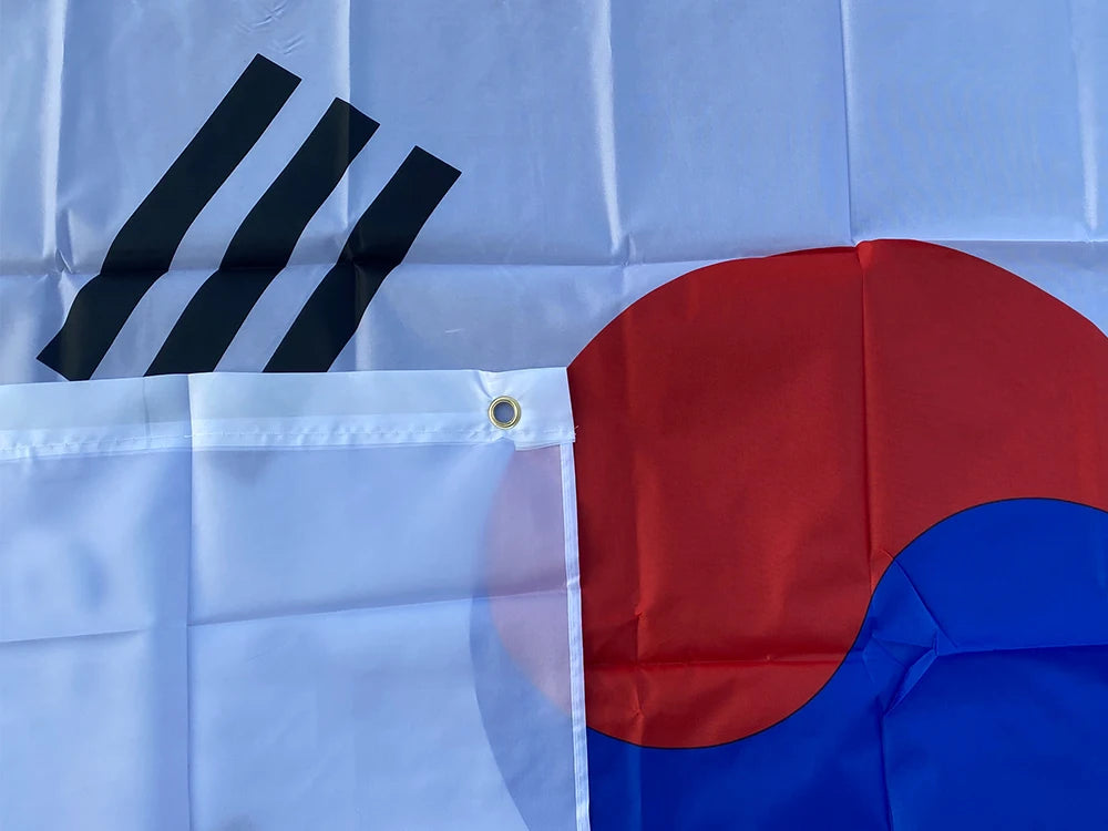 aerxemrbrae 90 x150cm South Korea Korean Flag Banner    Polyester Fabrics
