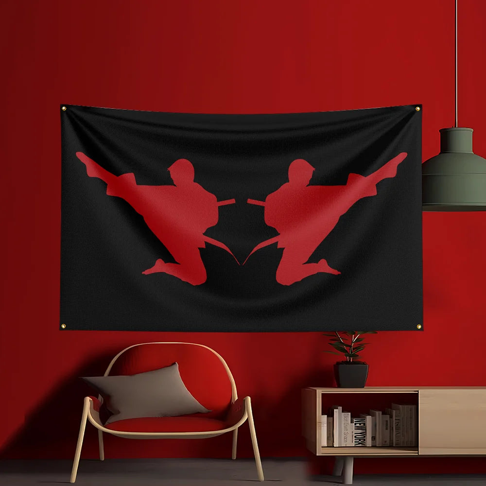 3x5ft Taekwondo Flag Polyester Printed Party Flag For Event Showroom Fitness Workout