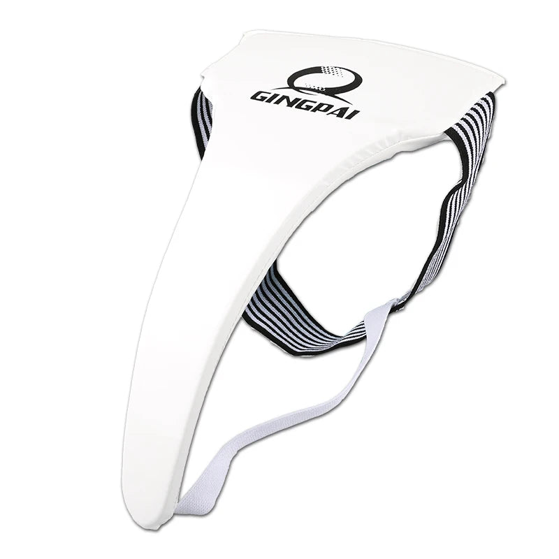 High Quality White Taekwondo Groin Guard Protector Men Women Child Crotch Protector Kicking Boxing Karate High Quality Support