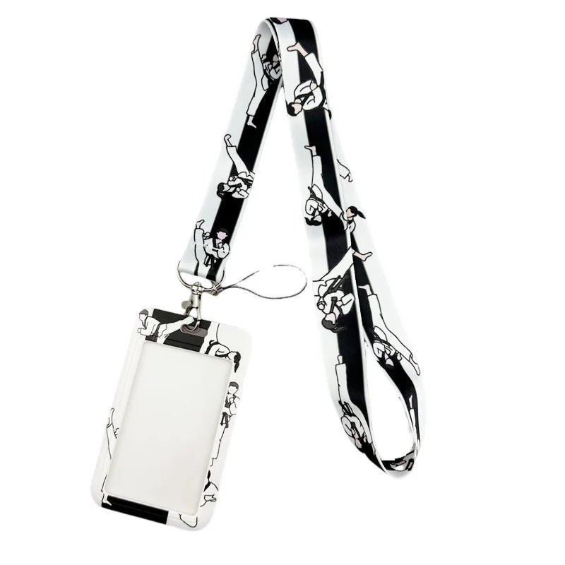 Taekwondo Neck Strap Lanyard keychain Mobile Phone Strap ID Badge Holder Rope Key Chain Keyrings Accessories Webbings Ribbons