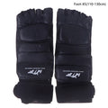 1Pair Karate Gloves Martial Taekwondo Leather Foot Gloves Equipment Half Finger Protector Boxing Hand Foot Protection Guards