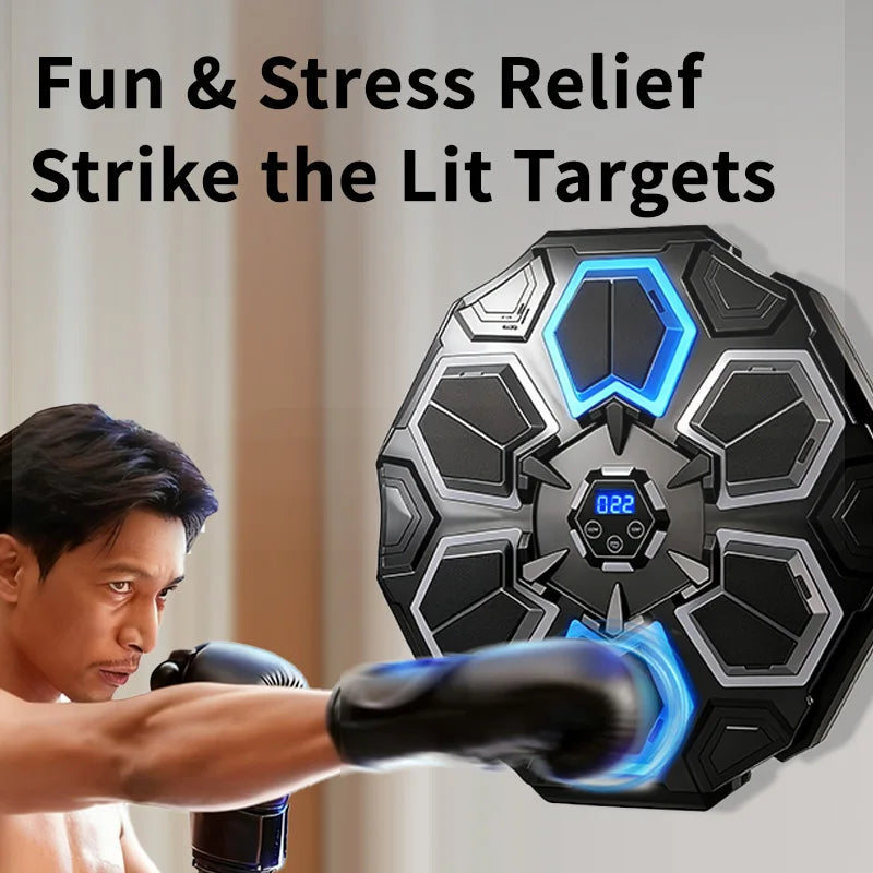 New Smart Bluetooth Music Boxing Machine Gloves Boxing Training Punching Bag Boxing Equipment Muay Thai Home Gym For Adults Kids