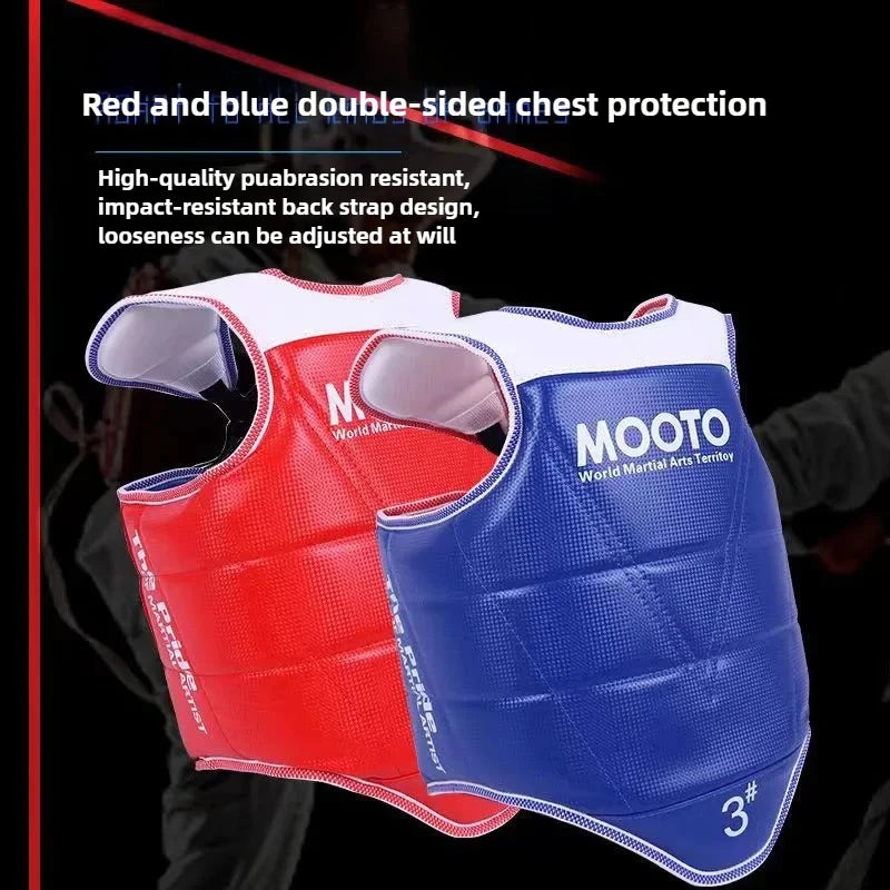 Chest Protector Taekwondo Protective Equipment Combination Boxing Competition Taekwondo Protective Breast Protection Profession