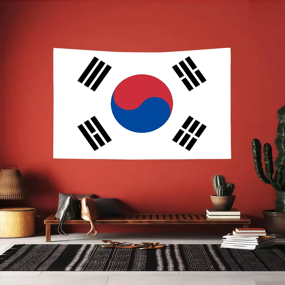 South Korea Flag flag Decoration Art Picnic Party Home Hanging Camping Outdoor Party Banner