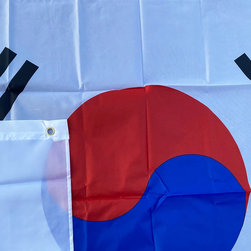aerxemrbrae 90 x150cm South Korea Korean Flag Banner    Polyester Fabrics