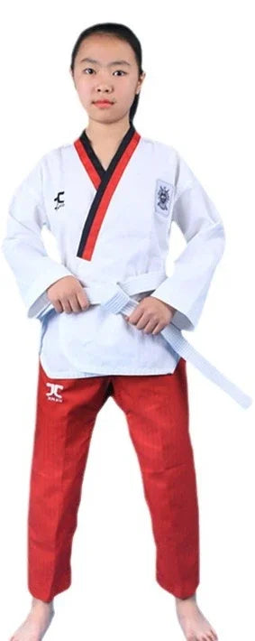 WTF Approved Professional Taekwondo Poomsae Dobok Martial Arts Taekwondo Suit for Children Adults Kids