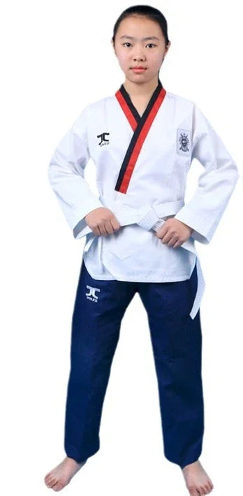 WTF Approved Professional Taekwondo Poomsae Dobok Martial Arts Taekwondo Suit for Children Adults Kids
