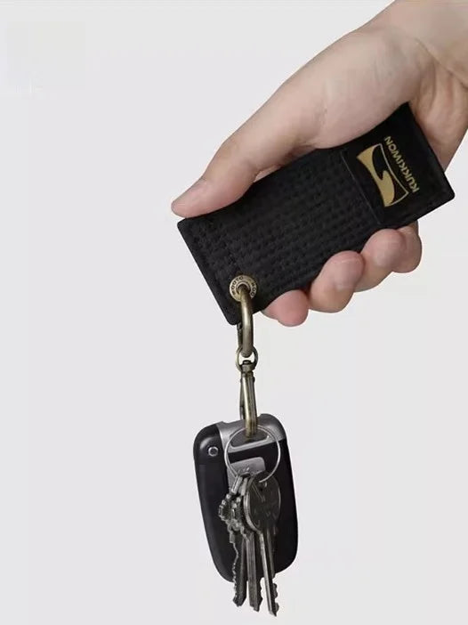 MOOTO Taekwondo Bla Belt Keychain Cusizable Embroidery Key Holder Personalized Gift Collectible Sport Martial Arts