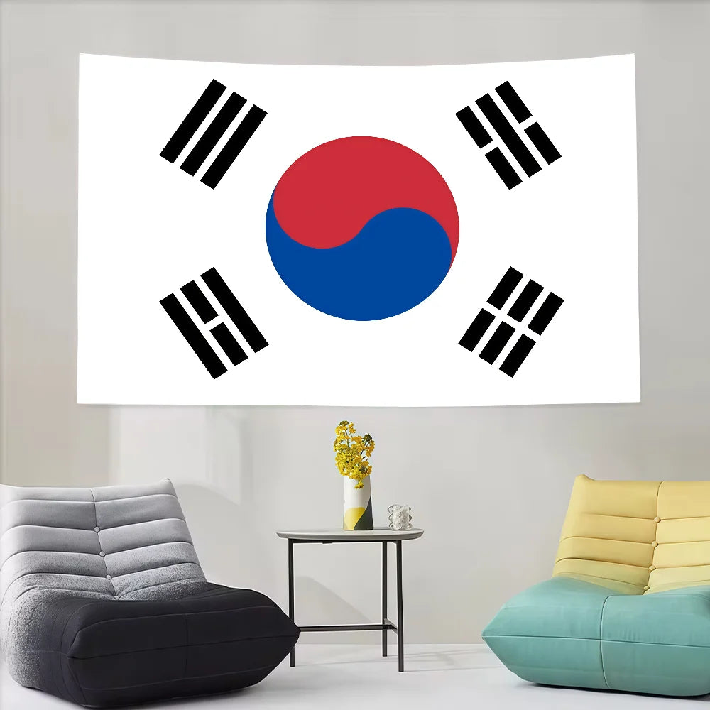 South Korea Flag flag Decoration Art Picnic Party Home Hanging Camping Outdoor Party Banner