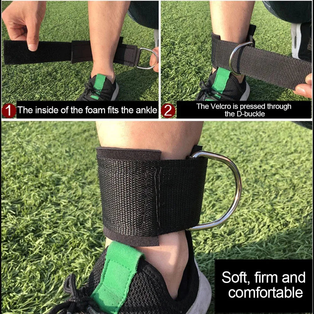 Fitness Elastic Bands Ankle Exercise Straps Rubber Pull Rope Resistance Bands 20-80LB Gym Home Taekwondo Training Bands