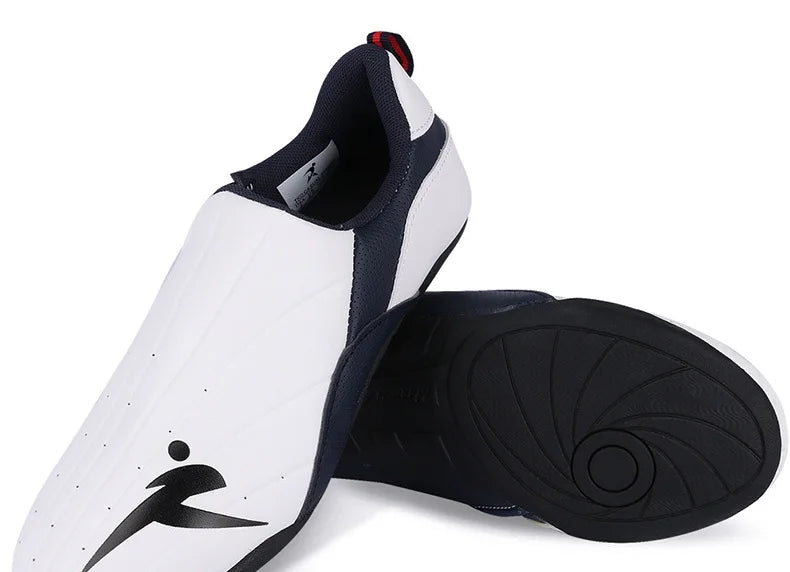 Adult Kids Wear-Resistant Taekwondo Coach Shoes Karate Sneakers Thick Soft Sole Breathable Men Martial Arts Kung Fu Boxing Shoe